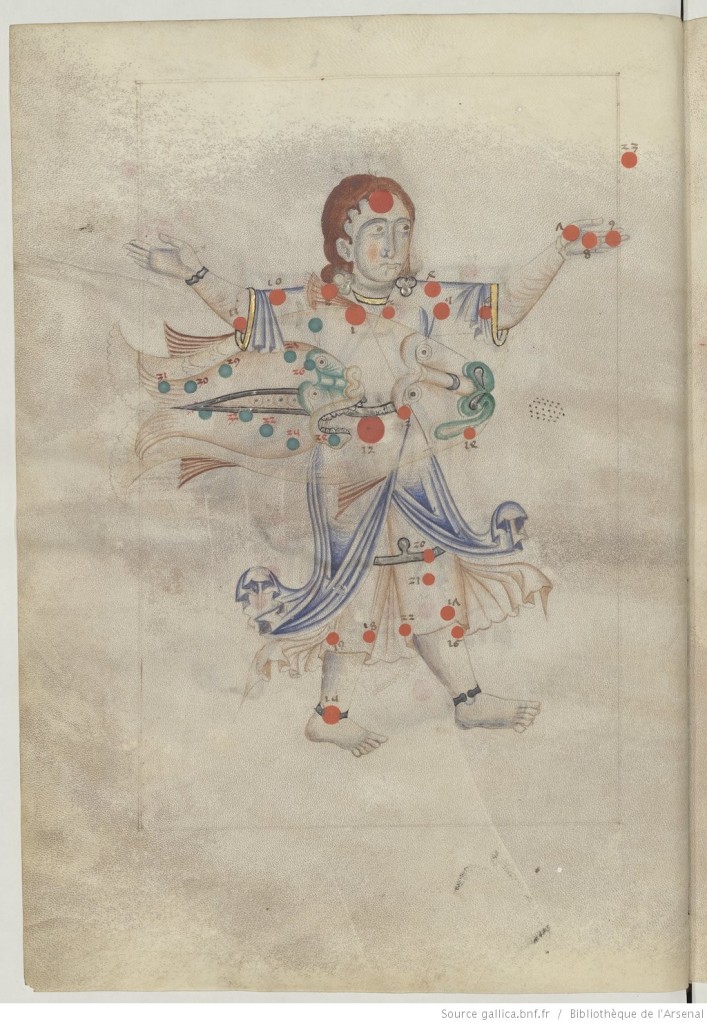 Liber locis stellarum fixarum, Paris, Bibliothèque de l'Arsenal, MS. 1036, fol. 17v.